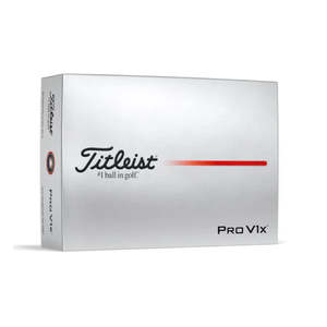 Golf Balls: Titleist 2025 Pro V1x Golf Balls - White