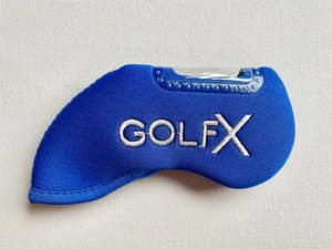 Head Covers: GolfX Neoprene Iron covers - Blue (set of 10)