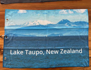 Golf Towels: Lake Taupo Towel