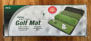 Training Aids: 4 in 1 Folding Golf Mat