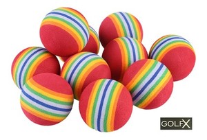 Training Aids: GOLFX Foam Practice Balls (10 Pack)