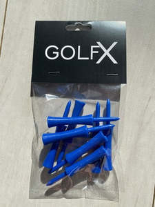 Tees: GolfX Plastic Tees 8 pk- 76mm