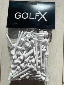 Tees: GolfX Wooden Tee 100 pk- 70mm