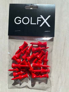 Tees: GolfX Wooden Tee 20 pk- 50mm