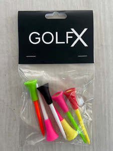 Tees: GolfX Rubber Top Tee - 6 pk