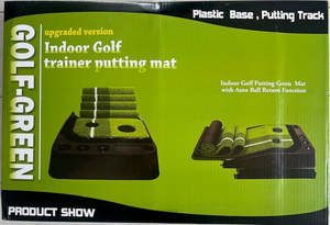 Putting: Indoor Putting Mat with Auto Ball Return Function