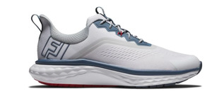 FootJoy Quantum Textile Mens Golf Shoe - White / Blue / Red