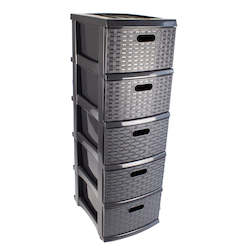Taurus Storage: A3 Weave Drawer Storage 5 Drawer (PICKUP ONLY)
