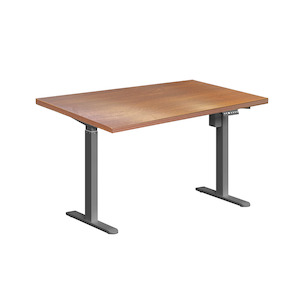 Edge Electric Standing Desk, 1.4M, Walnut