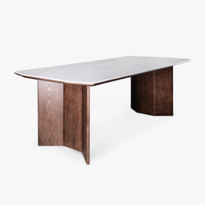Dining Tables: Arezzo Microcrystalline stone-top Dining Table 2M