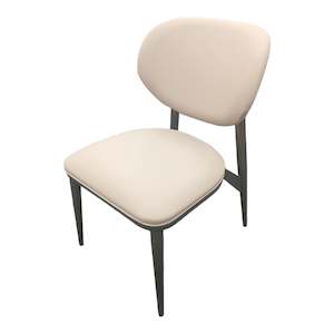 Dining Chairs: Alife PU Dining Chair, Beige, Set of 2
