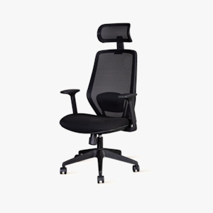 Office Chairs: Fomia Office Chair with adjustable Headrest, Black
