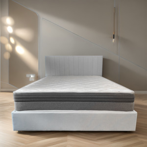 Fabro Coconut Mattress, Super King, White & Grey