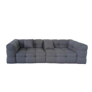 Rieti 4-seater Sofa, Dark grey