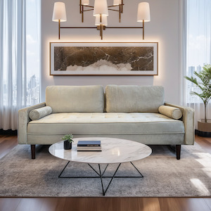 Sofas: Uta Three Seater sofa, Grey