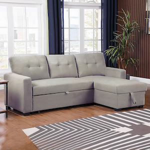Nola 3 Seater Sofa bed with Storage, Beige