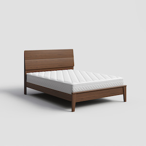 Arezzo Bed frame, Queen, Claro walnut