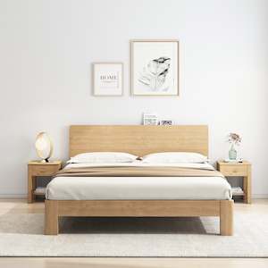 Modena Bed Frame, King, Oak