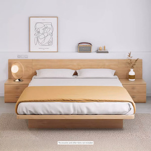 Bed Frames: Ovada Storage bed, King, Oak