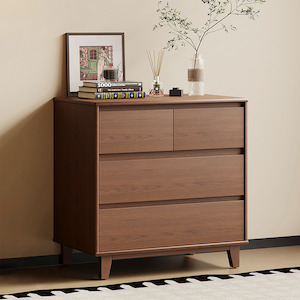 Arezzo 2 over 2 Lowboy, Claro Walnut