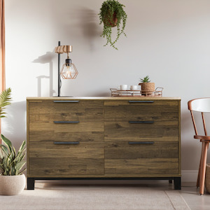 Chest Of Drawers: Corsi 6 Drawers Chest, 1.2M, Elm
