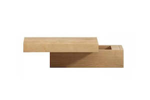 Bedside Tables: Masa Japanese Bedside Table - Oak