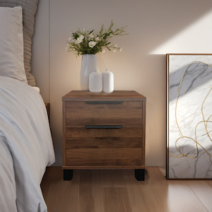 Corsi Bedside Table, Elm