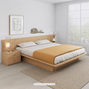 Ovada Storage bed base, Super King, Oak