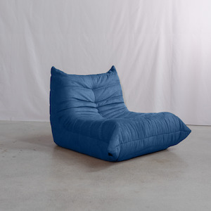 Lounge Chairs: Clans-A Kid Lazy Sofa, Dark blue