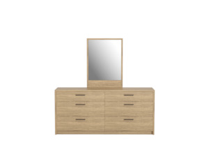 Platsa Mirror, Grey Oak