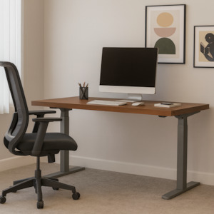 Office Desks: Asti Electric Standing Desk, 1.6M, with Charger