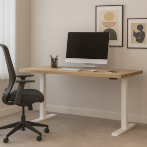 Asti Electric Standing Desk, 1.4M, with Charger