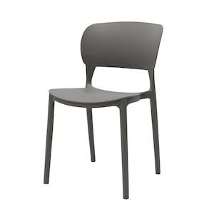 Dining Chairs: Lucca Stackable Dining Chair, Grey, Set of 4