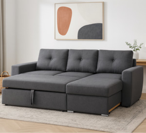 Cuneo Sofa Bed, Dark grey
