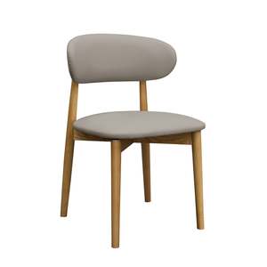 Cento Dining Chair, Wood & Grey, Set of 2