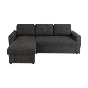 Nola 3 Seater Sofa bed with Storage, Carbon Black
