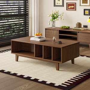 Living Room Furniture: Arezzo Coffee Table, Claro walnut