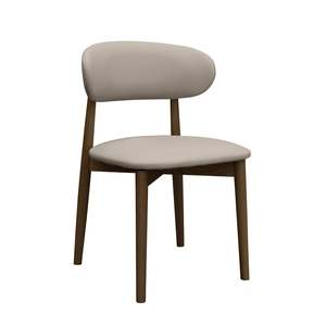 Dining Chairs: Cento Dining Chair, Walnut & Grey, Set of 2