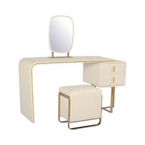 Bedroom Furniture: Arona Dresser with Stool and Mirror