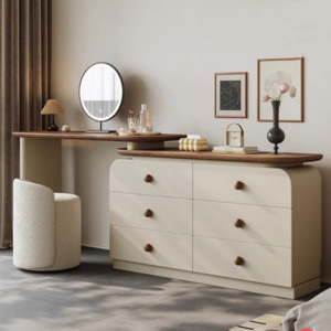 Bedroom Furniture: Dongo Dresser with Stool and Mirror