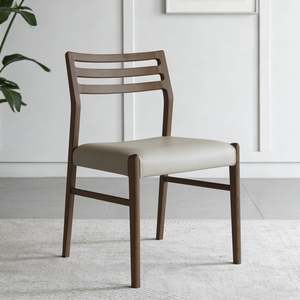 Dining Chairs: Lodi Dining Chair, Claro Walnut/Grey, Set of 2