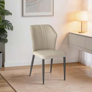 Dining Chairs: Biella Dining Chair, Light Grey, Set of 2