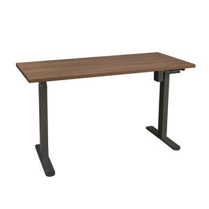 Edge Electric Standing Desk, Golden Walnut & Grey, 1.4M