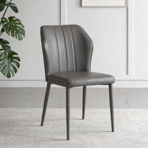 Biella Dining Chair, Dark Grey, Set of 2