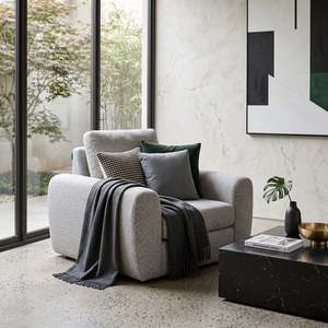 Orvieto Single Seater Sofa, Grey