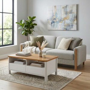 Clearance: Stoven Three Seater Sofa, Beige