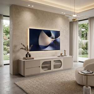 Bruil TV Stand, 2M, Khaki Grey