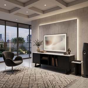 Tv Stands: Morra TV Stand, 1.8M, Black & White