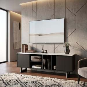 Morra TV Stand, 2M, Black & White