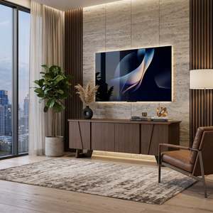 Tv Stands: Arezzo Classic TV Stand, 1.6M, Claro Walnut